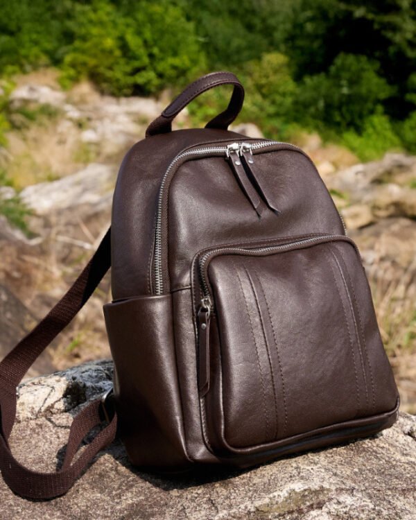 Alternative view of Minimal City Leather Backpack