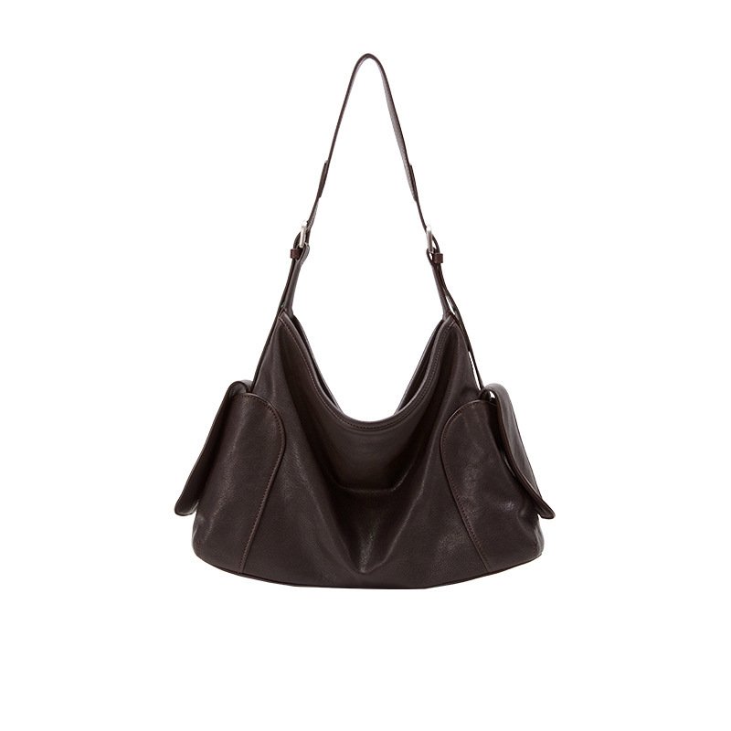 Minimal Soft Leather Sling Shoulder Bag - Image 4