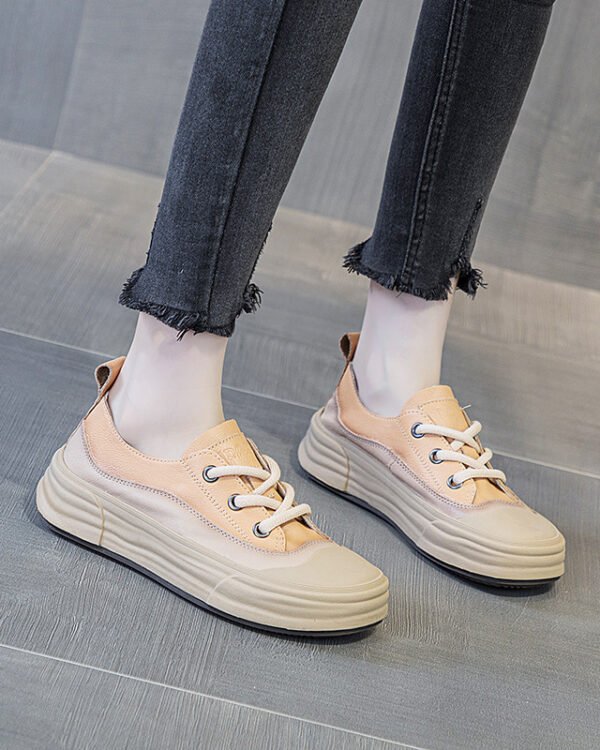 Minimal Platform Street Sneakers