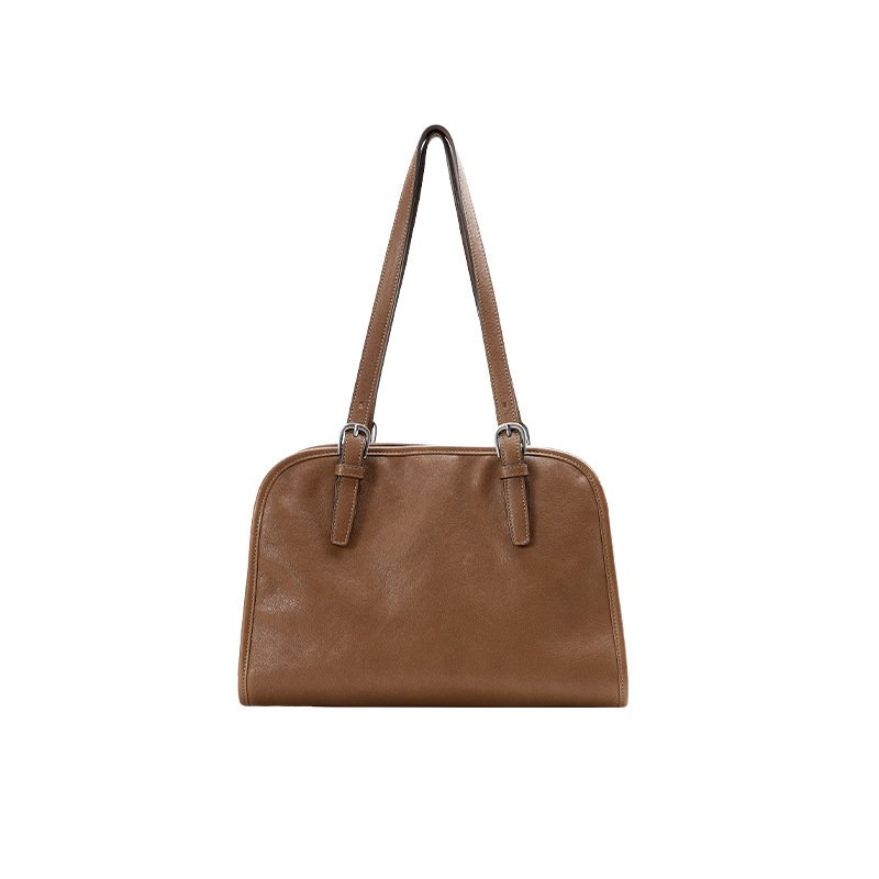Vintage Structured Carryall Shoulder Bag - Image 3