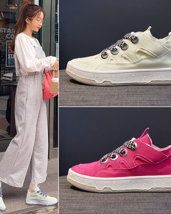 Platform Canvas Street Sneakers