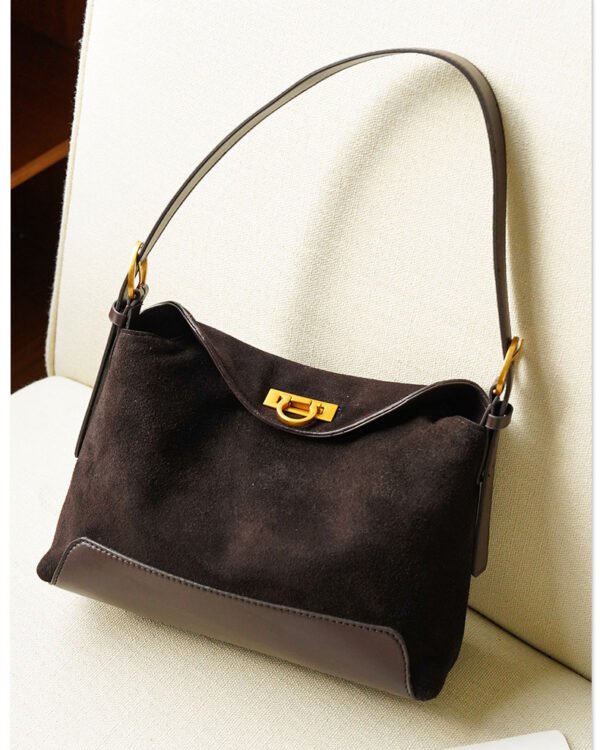 Alternative view of Vintage Suede Shoulder Tote Bag