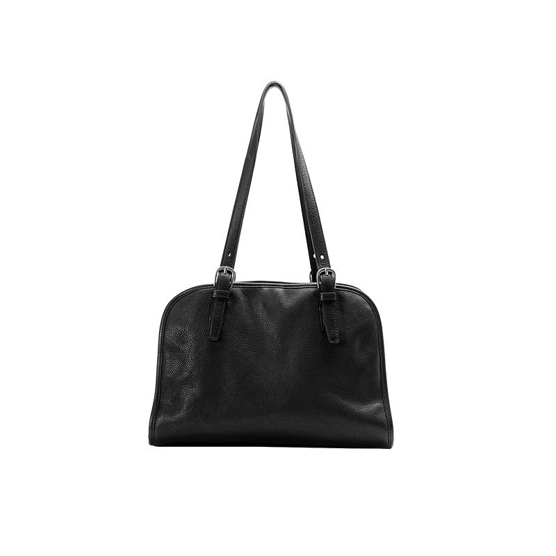 Vintage Structured Carryall Shoulder Bag - Image 4