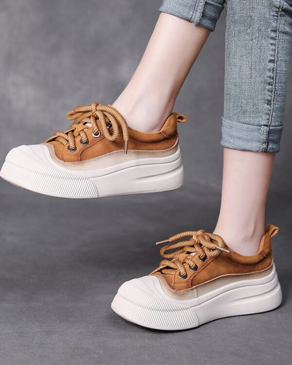 Elevated Lace Platform Sneakers