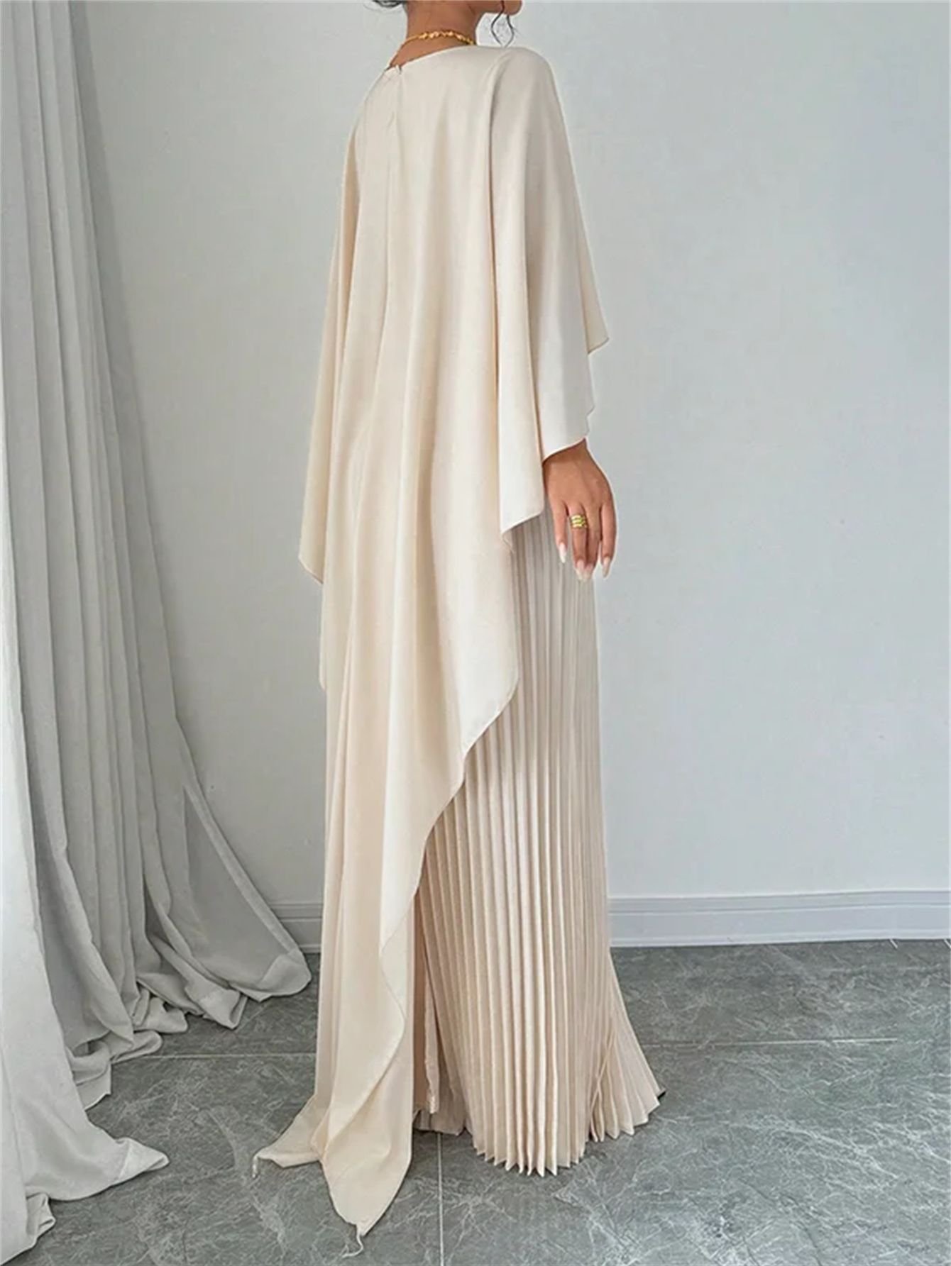 Women's Loose Batwing Sleeve Dress Fashion Casual Mid-Length Summer Dresses - Image 2