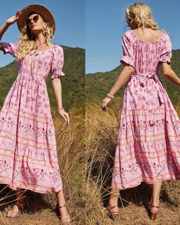 Rose Meadow Boho Maxi Dress