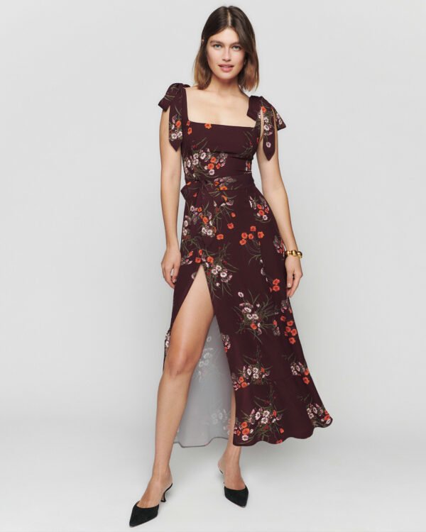 Midnight Bloom Slip Dress