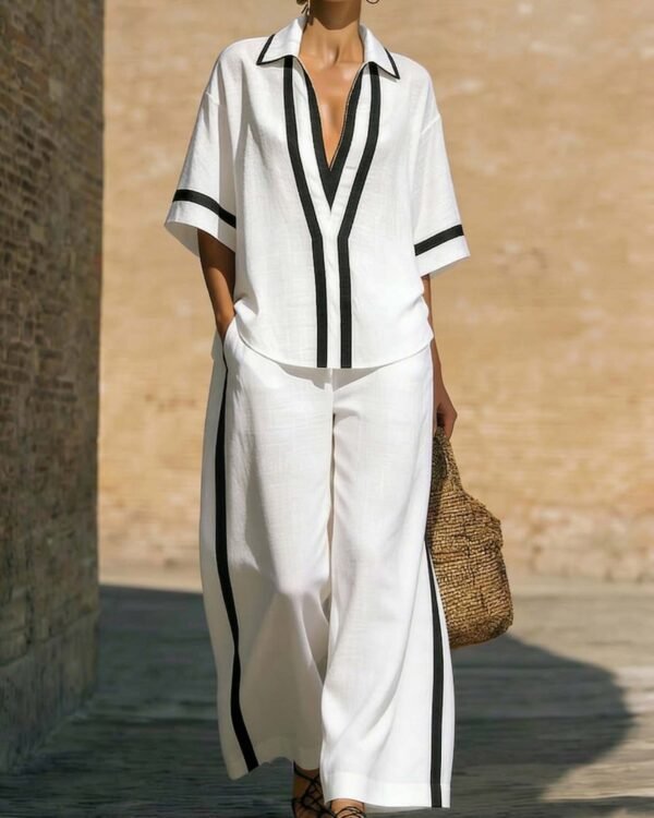 Alternative view of Contras Trim Relaxed Resort Co-Ord Set