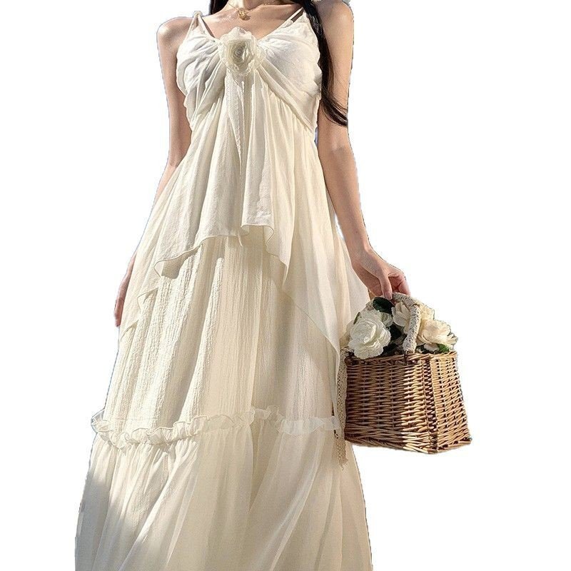Dopamine Apricot Camisole Dress WomeIvory Tide Resort Maxi Dress
ns Wear - Image 5