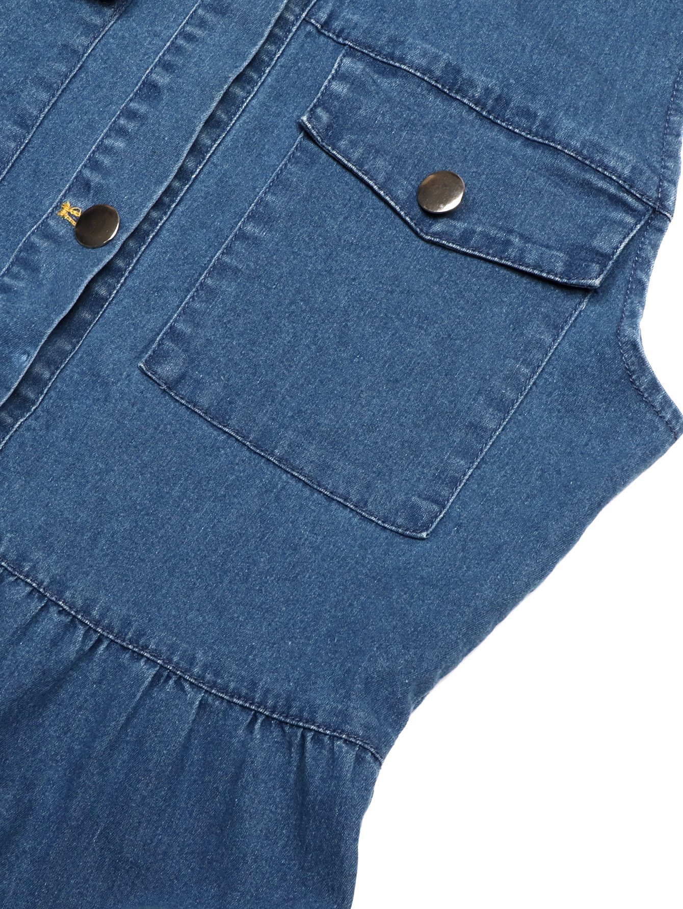 Urban Tide Button Denim Dress - Image 4
