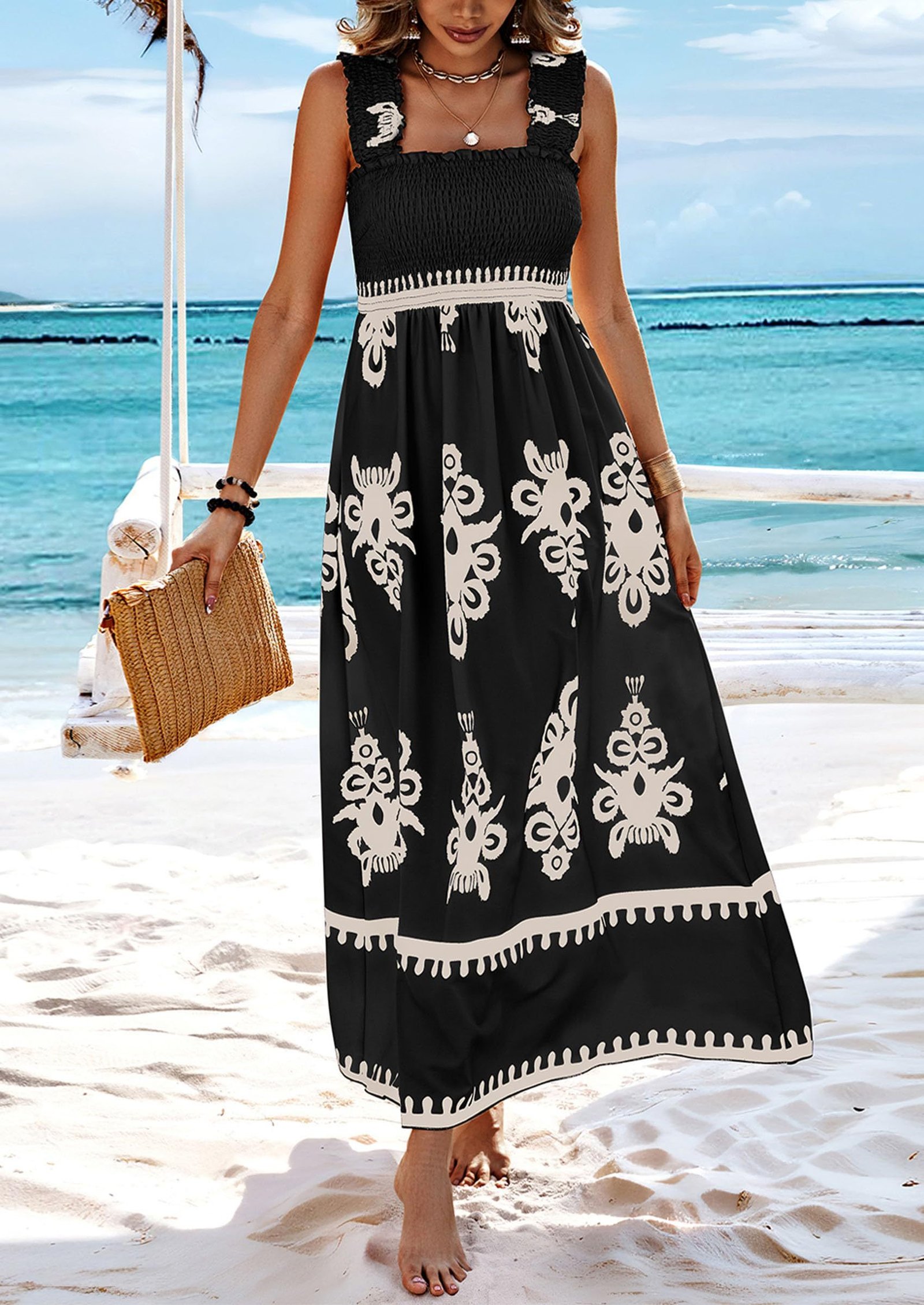 Monaco Coast r4esort maxi dress